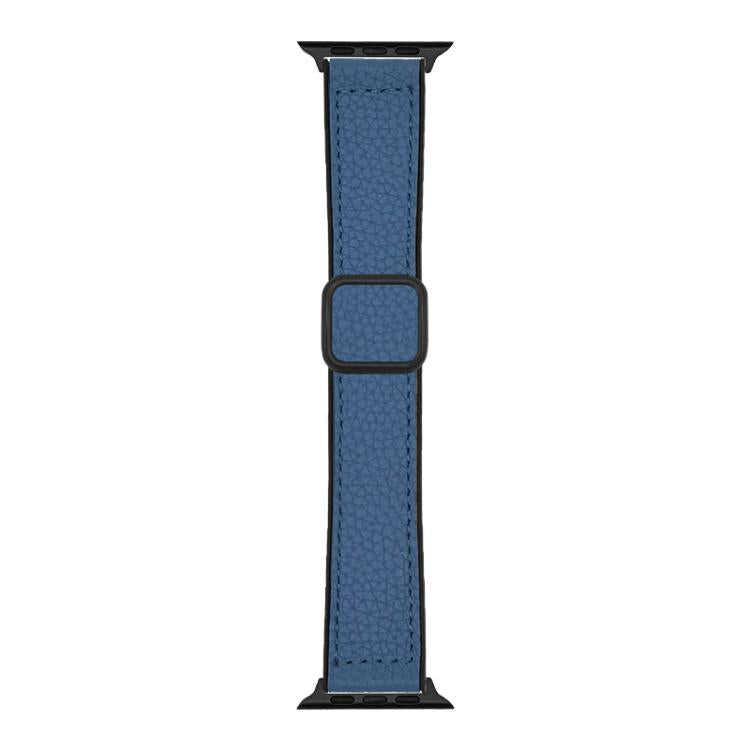 Cinturino per orologio xDfind in ecopelle con texture litchi e fibbia magnetica., For Apple Watch 42 / 44 / 45 / 46 / 49mm, For Apple Watch 38 / 40 / 41 / S11 42mm