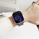 Cinturino per orologio xDfind in ecopelle con texture litchi e fibbia magnetica., For Apple Watch 42 / 44 / 45 / 46 / 49mm, For Apple Watch 38 / 40 / 41 / S11 42mm