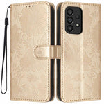 Custodia per telefono in ecopelle con stampa girasole in rilievo e cordino nero sottile., For Samsung Galaxy A05, For Samsung Galaxy A34 5G, For Samsung Galaxy A54 5G, For Samsung Galaxy A53 5G