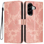 Custodia per telefono in ecopelle con stampa girasole in rilievo e cordino nero sottile., For Samsung Galaxy A17 4G, For Samsung Galaxy A26 5G / A17 5G, For Samsung Galaxy A56 5G, For Samsung Galaxy A16 4G / 5G