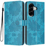 Custodia per telefono in ecopelle con stampa girasole in rilievo e cordino nero sottile., For Samsung Galaxy A17 4G, For Samsung Galaxy A26 5G / A17 5G, For Samsung Galaxy A56 5G, For Samsung Galaxy A16 4G / 5G