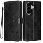 Custodia per telefono in ecopelle con stampa girasole in rilievo e cordino nero sottile., For Samsung Galaxy A17 4G, For Samsung Galaxy A26 5G / A17 5G, For Samsung Galaxy A56 5G, For Samsung Galaxy A16 4G / 5G
