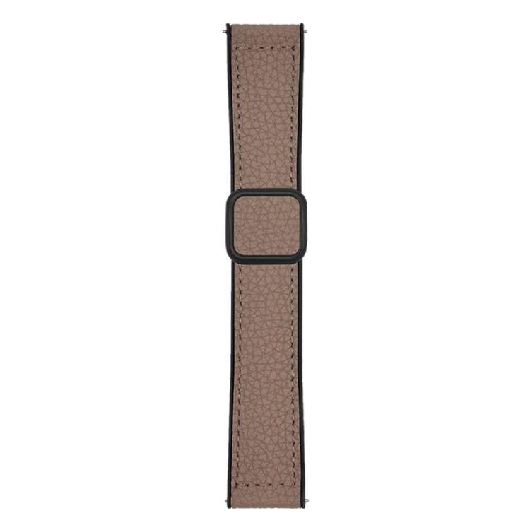 Cinturino per orologio xDfind in ecopelle vegana con fibbia magnetica e texture litchi a testa piatta., 18mm, 20mm