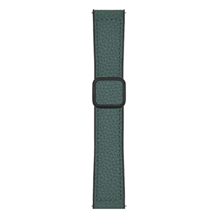 Cinturino per orologio xDfind in ecopelle vegana con fibbia magnetica e texture litchi a testa piatta., 18mm, 20mm
