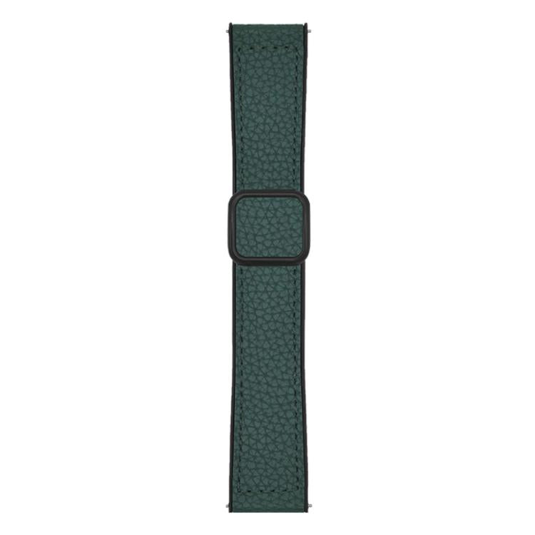 Cinturino per orologio xDfind in ecopelle vegana con fibbia magnetica e texture litchi a testa piatta., 18mm, 20mm