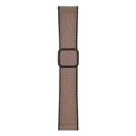 Cinturino per orologio xDfind in ecopelle vegana con fibbia magnetica e texture litchi a testa piatta., 22mm