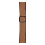 Cinturino per orologio xDfind in ecopelle vegana con fibbia magnetica e texture litchi a testa piatta., 22mm