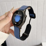 Cinturino per orologio xDfind in ecopelle vegana con fibbia magnetica e texture litchi a testa piatta., 22mm