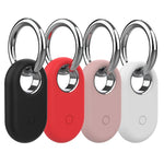 XDcase - Set di 4 portachiavi con custodia protettiva in silicone, 4PCS (Black Green Blue White), 4PCS (Black Red Pink White)