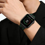 Cinturino per orologio xDfind Flame Hybrid in nylon intrecciato e silicone, For Apple Watch 42 / 44 / 45 / 46 / 49mm, For Apple Watch 38 / 40 / 41 / S11 42mm