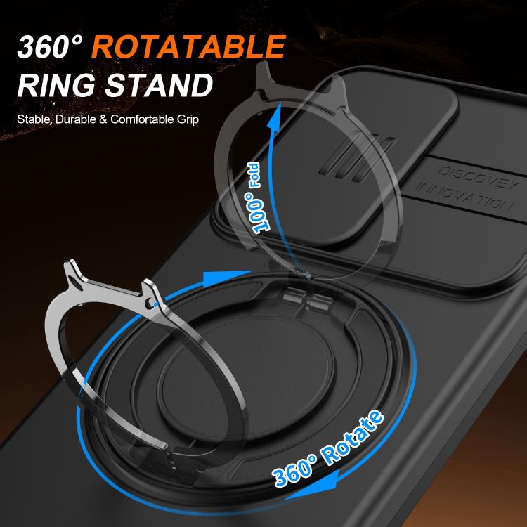 Custodia per telefono con schermo scorrevole, supporto magnetico girevole e protezione per la fotocamera., For Galaxy S25 / S24 5G, For Galaxy S25+ / S24+ 5G, For Galaxy S25 Ultra 5G