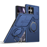 Custodia per telefono con schermo scorrevole, supporto magnetico girevole e protezione per la fotocamera., For Galaxy S24 FE 5G, For Galaxy S24 Ultra 5G, For Galaxy S23 Ultra / S22 Ultra