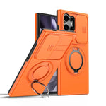 Custodia per telefono con schermo scorrevole, supporto magnetico girevole e protezione per la fotocamera., For Galaxy S24 FE 5G, For Galaxy S24 Ultra 5G, For Galaxy S23 Ultra / S22 Ultra