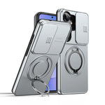 Custodia per telefono con schermo scorrevole, supporto magnetico girevole e protezione per la fotocamera., For Galaxy S25 / S24 5G, For Galaxy S25+ / S24+ 5G, For Galaxy S25 Ultra 5G