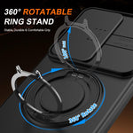 Custodia per telefono con schermo scorrevole, supporto magnetico girevole e protezione per la fotocamera., For Galaxy S26 Ultra 5G, For Galaxy S26 5G, For Galaxy S25 FE 5G