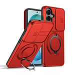 Custodia per telefono con schermo scorrevole, supporto magnetico girevole e protezione per la fotocamera., For Galaxy S26 Ultra 5G, For Galaxy S26 5G, For Galaxy S25 FE 5G