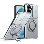 Custodia per telefono con schermo scorrevole, supporto magnetico girevole e protezione per la fotocamera., For Galaxy S26 FE 5G, For Galaxy Z Fold8 Ultra 5G, For Galaxy S26+ 5G