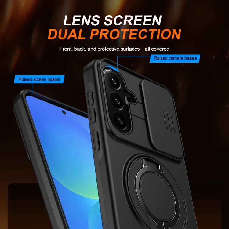 Custodia per telefono con schermo scorrevole, supporto magnetico girevole e protezione per la fotocamera., For Galaxy S26 FE 5G, For Galaxy Z Fold8 Ultra 5G, For Galaxy S26+ 5G