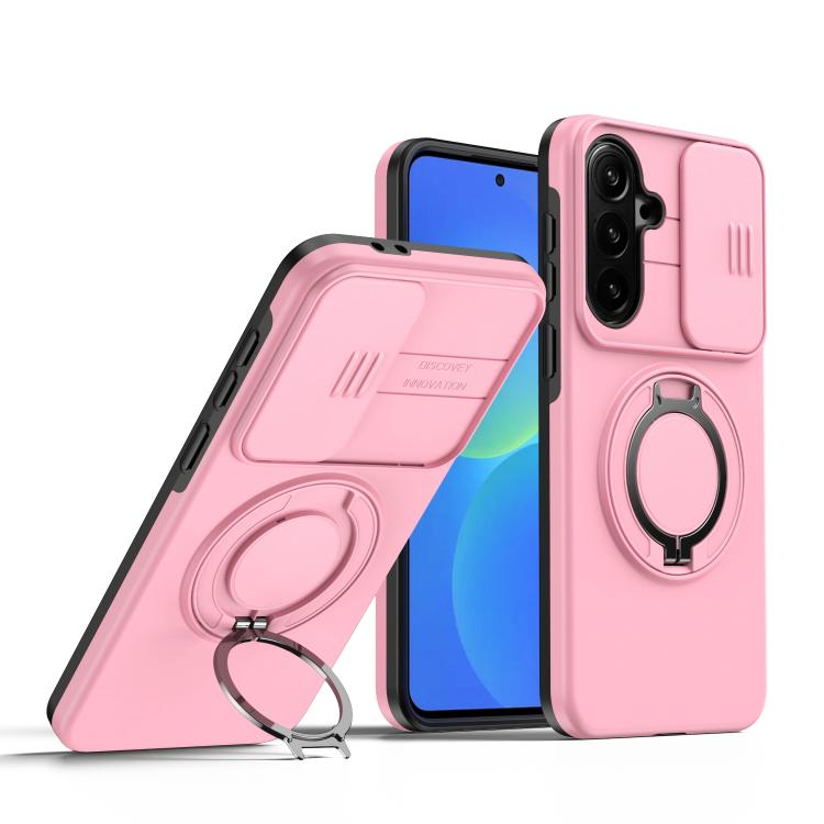 Custodia per telefono con schermo scorrevole, supporto magnetico girevole e protezione per la fotocamera., For Galaxy S26 Ultra 5G, For Galaxy S26 5G, For Galaxy S25 FE 5G