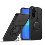 Custodia per telefono con schermo scorrevole, supporto magnetico girevole e protezione per la fotocamera., For Galaxy S24 FE 5G, For Galaxy S24 Ultra 5G, For Galaxy S23 Ultra / S22 Ultra