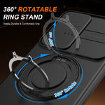 Custodia per telefono con schermo scorrevole, supporto magnetico girevole e protezione per la fotocamera., For Galaxy S24 FE 5G, For Galaxy S24 Ultra 5G, For Galaxy S23 Ultra / S22 Ultra