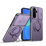 Custodia per telefono con schermo scorrevole, supporto magnetico girevole e protezione per la fotocamera., For Galaxy S24 FE 5G, For Galaxy S24 Ultra 5G, For Galaxy S23 Ultra / S22 Ultra