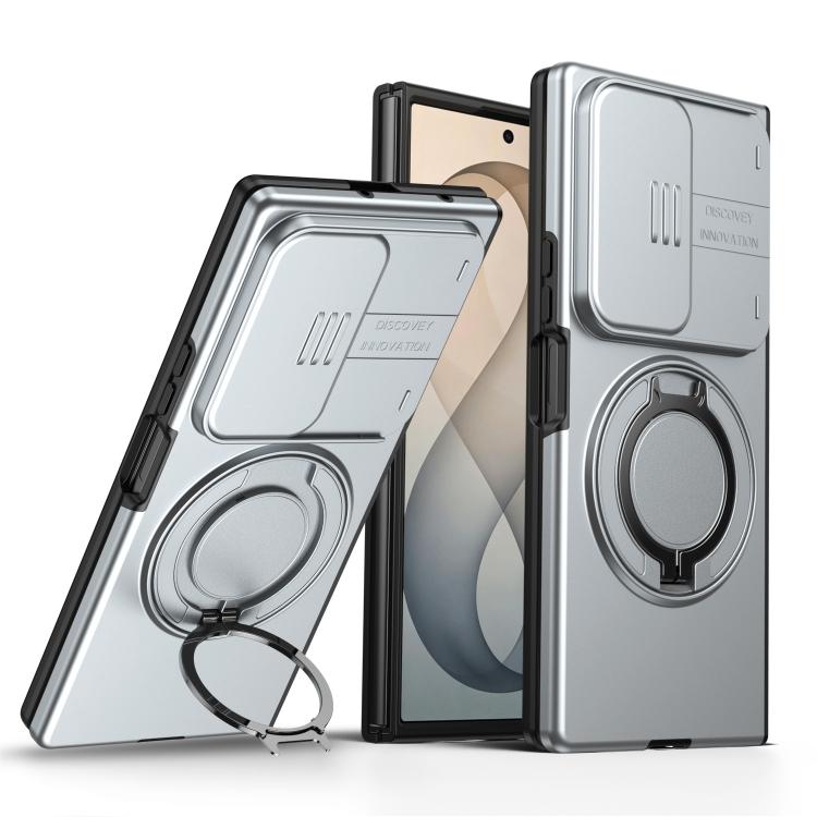Custodia per telefono con schermo scorrevole, supporto magnetico girevole e protezione per la fotocamera., For Galaxy S26 FE 5G, For Galaxy Z Fold8 Ultra 5G, For Galaxy S26+ 5G