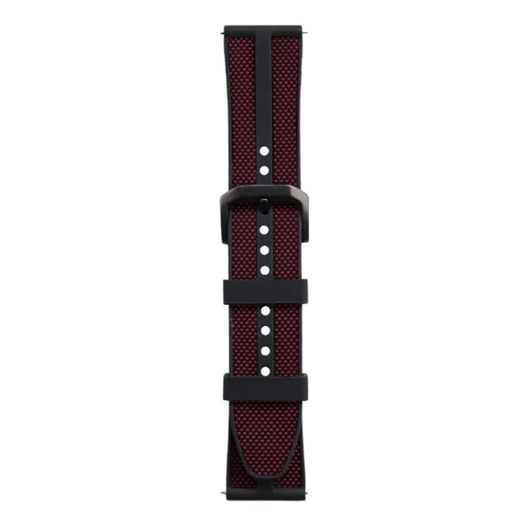 Cinturino per orologio xDfind Flame Hybrid in nylon intrecciato e silicone, 22mm