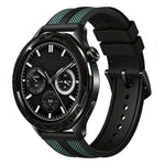 Cinturino per orologio xDfind Flame Hybrid in nylon intrecciato e silicone, 22mm