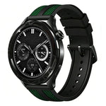 Cinturino per orologio xDfind Flame Hybrid in nylon intrecciato e silicone, 22mm