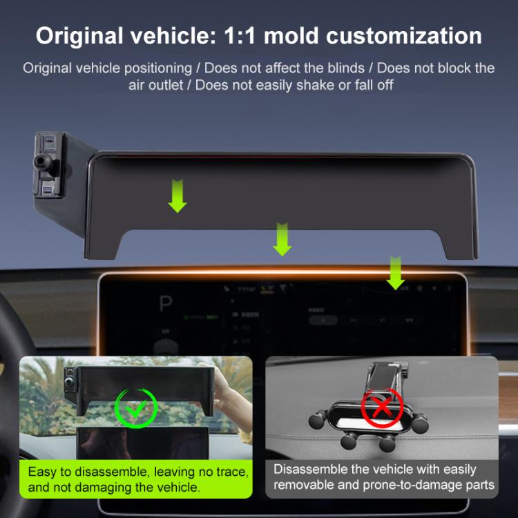 Supporto telefono auto estensibile per Tesla Model 3 Y X S