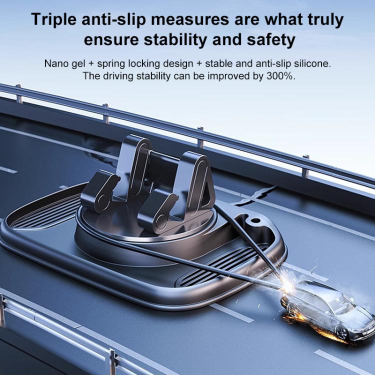 Supporto auto antiscivolo girevole per smartphone 4,7-7,2"