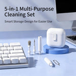 Kit di pulizia multifunzione 5 in 1 per auricolari, 5 in 1