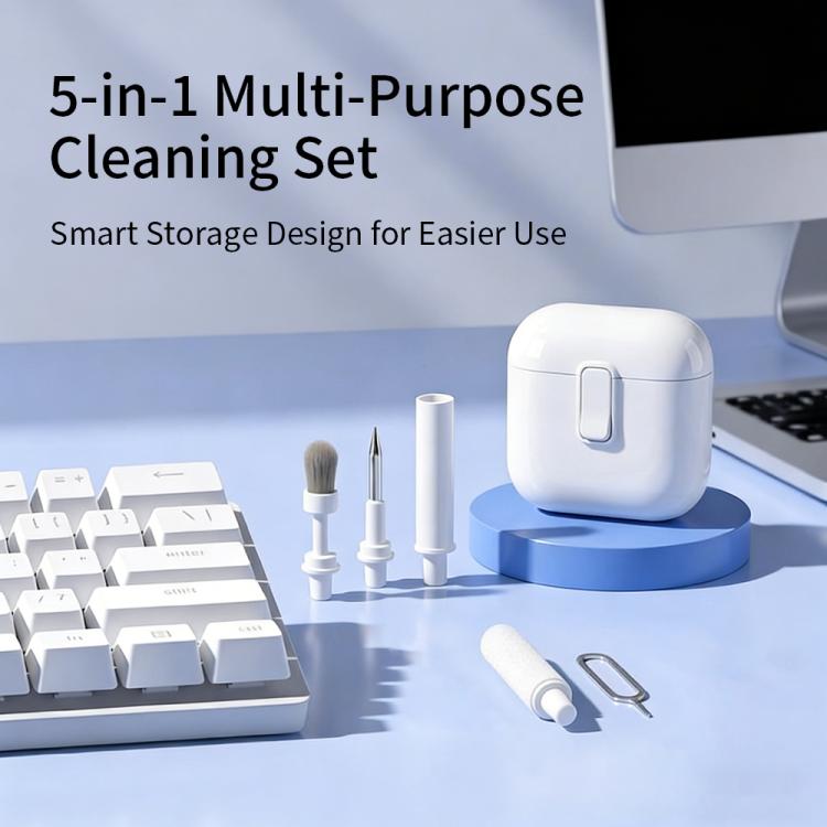 Kit di pulizia multifunzione 5 in 1 per auricolari, 5 in 1