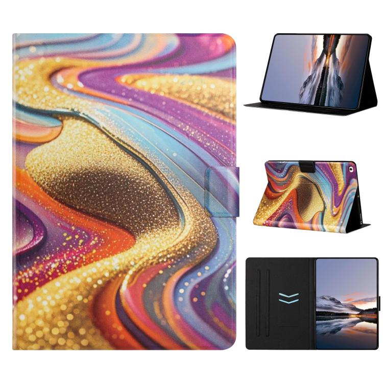 Custodia per tablet smart in ecopelle con texture litchi e verniciatura Voltage., For iPad mini 5 / 4 / 3 / 2 / 1, For iPad 9.7 2018 / 2017