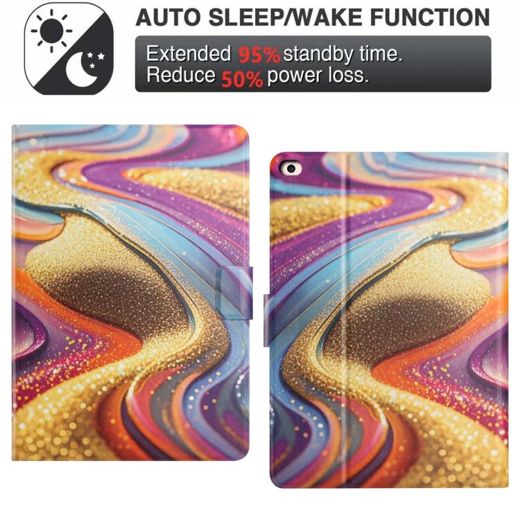 Custodia per tablet smart in ecopelle con texture litchi e verniciatura Voltage., For iPad mini 5 / 4 / 3 / 2 / 1, For iPad 9.7 2018 / 2017