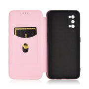 Struttura in fibra di carbonio Flip orizzontale magnetico Custodia in pelle TPU + PC + PU con slot per schede, For OPPO Realme 7 Pro, For Alcatel 1SE 2020 (Pink), For Alcatel 1SE 2020 (Black), For Alcatel 1SE 2020 (Blue), For Alcatel 1SE 2020 (Green)  ...