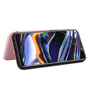 Struttura in fibra di carbonio Flip orizzontale magnetico Custodia in pelle TPU + PC + PU con slot per schede, For OPPO Realme 7 Pro, For Alcatel 1SE 2020 (Pink), For Alcatel 1SE 2020 (Black), For Alcatel 1SE 2020 (Blue), For Alcatel 1SE 2020 (Green)  ...