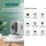 Telecamera di sorveglianza wireless WiFi intelligente ad alta definizione grandangolare, 30W Pixels, 300W Pixels