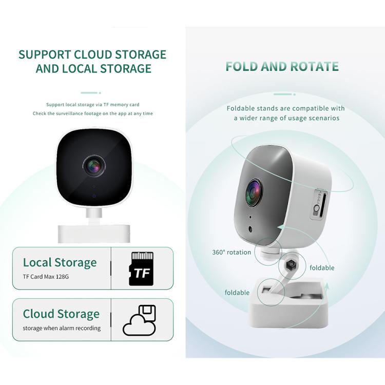 Telecamera di sorveglianza wireless WiFi intelligente ad alta definizione grandangolare, 30W Pixels, 300W Pixels