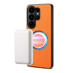 Custodia magnetica per telefono Denior A08 in PU effetto pelle di vitello vegana., For Samsung Galaxy S26 Ultra 5G, For Samsung Galaxy S25 Ultra 5G