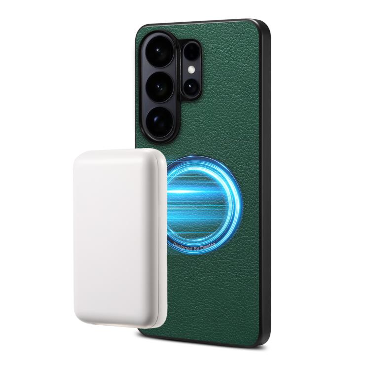 Custodia magnetica per telefono Denior A08 in PU effetto pelle di vitello vegana., For Samsung Galaxy S26 Ultra 5G, For Samsung Galaxy S25 Ultra 5G