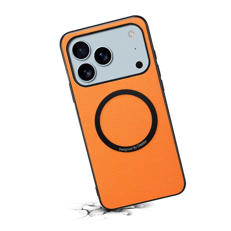 Custodia magnetica per telefono Denior A08 in PU effetto pelle di vitello vegana., For iPhone 17 Pro Max, For iPhone 17 Pro, For iPhone 17, For iPhone Air