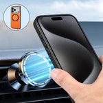 Custodia magnetica per telefono Denior A08 in PU effetto pelle di vitello vegana., For iPhone 17 Pro Max, For iPhone 17 Pro, For iPhone 17, For iPhone Air
