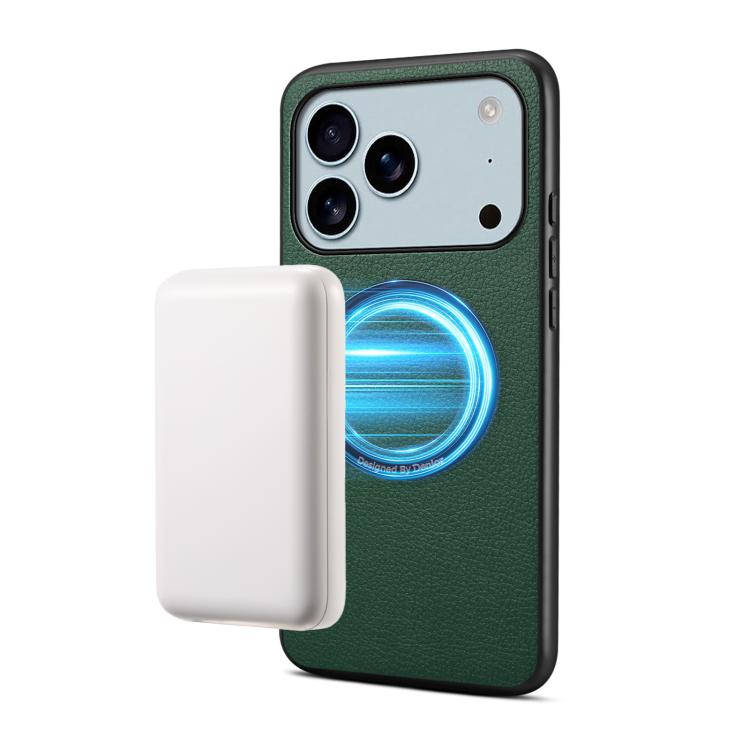 Custodia magnetica per telefono Denior A08 in PU effetto pelle di vitello vegana., For iPhone 17 Pro Max, For iPhone 17 Pro, For iPhone 17, For iPhone Air