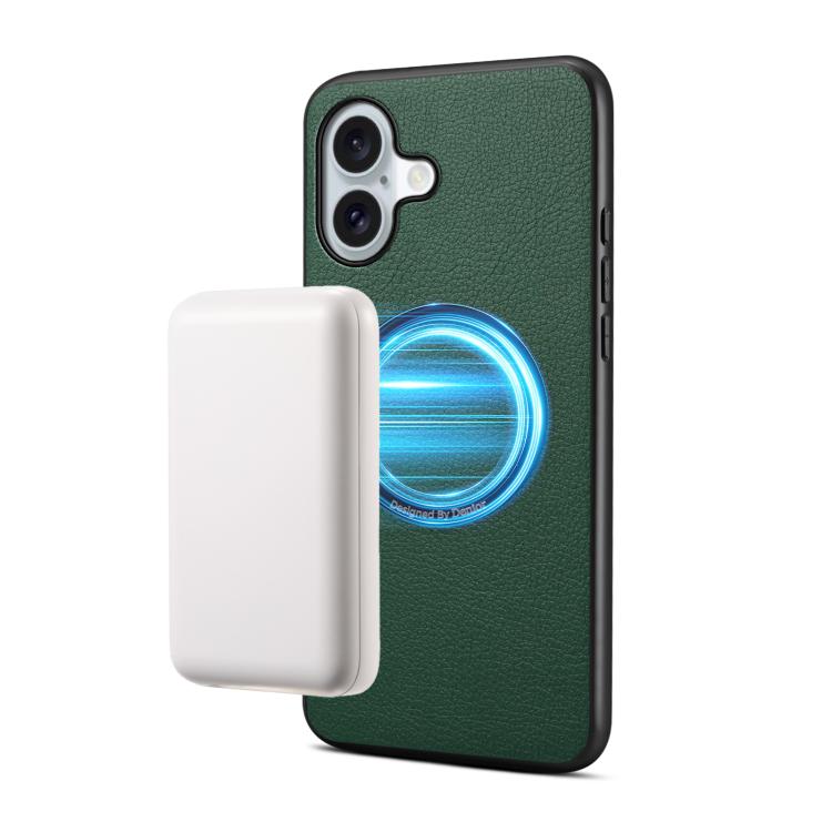Custodia magnetica per telefono Denior A08 in PU effetto pelle di vitello vegana., For iPhone 17 Pro Max, For iPhone 17 Pro, For iPhone 17, For iPhone Air