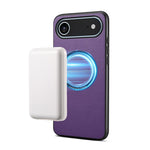 Custodia magnetica per telefono Denior A08 in PU effetto pelle di vitello vegana., For iPhone 17 Pro Max, For iPhone 17 Pro, For iPhone 17, For iPhone Air