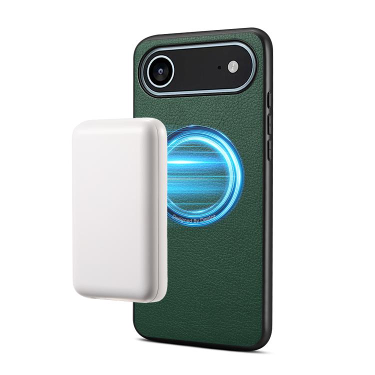 Custodia magnetica per telefono Denior A08 in PU effetto pelle di vitello vegana., For iPhone 17 Pro Max, For iPhone 17 Pro, For iPhone 17, For iPhone Air
