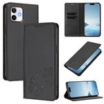 Robusta custodia per telefono in ecopelle con doppia protezione RFID a farfalla e magnete., For iPhone 11, For iPhone 11 Pro