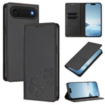 Robusta custodia per telefono in ecopelle con doppia protezione RFID a farfalla e magnete., For iPhone Air, For iPhone 16 Pro Max